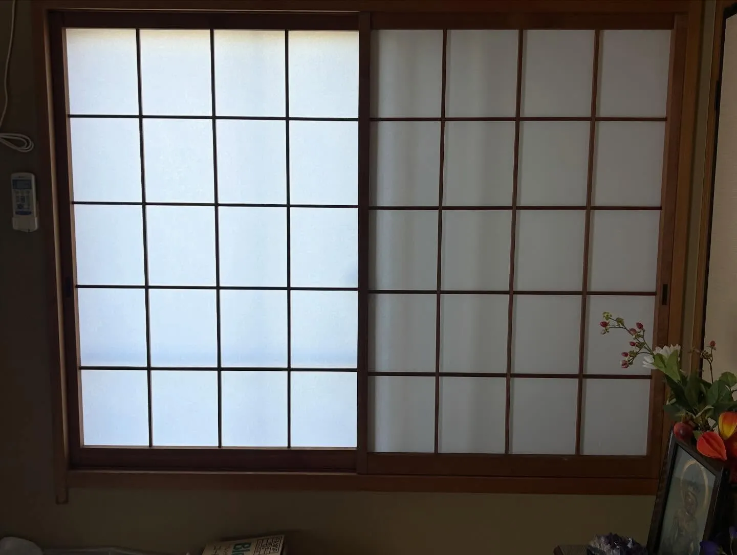 小牧市の障子の張替え